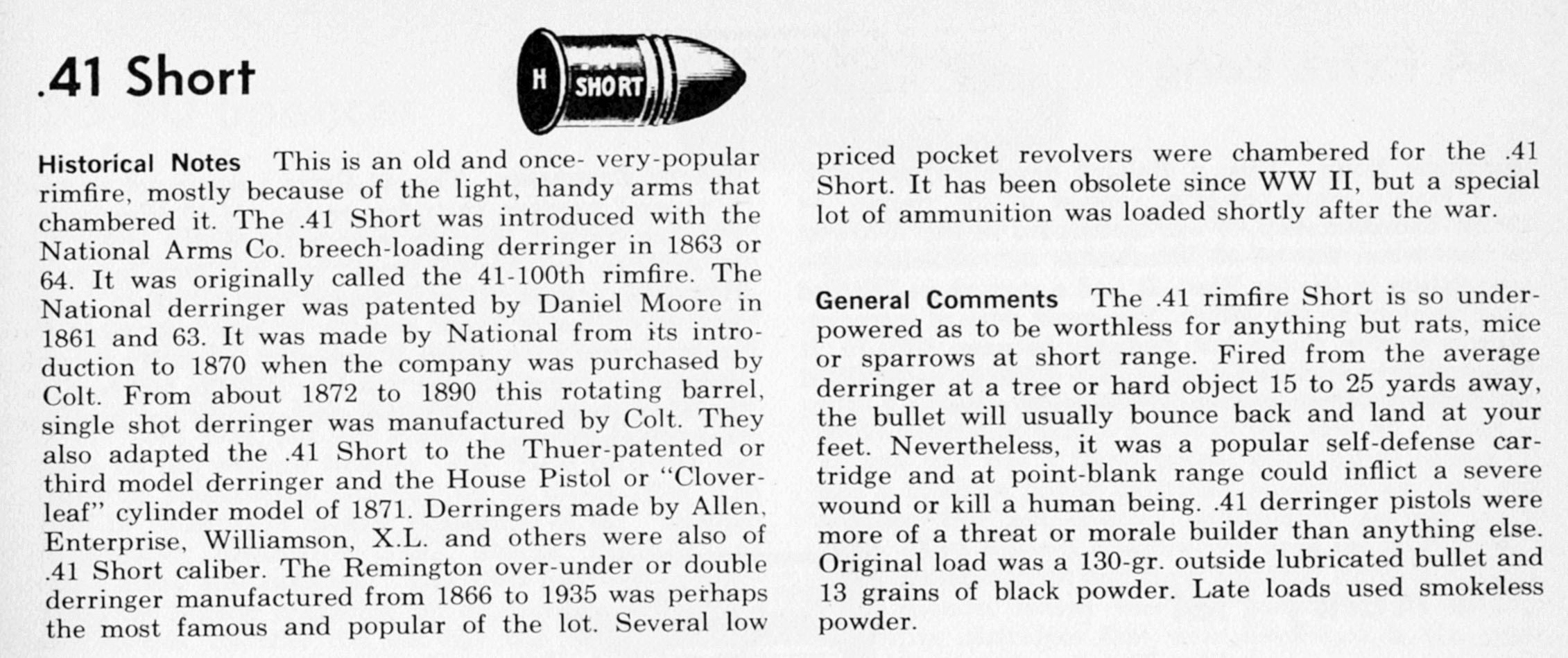 From Cartridges of the World by Barnes.